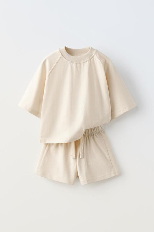 ZARA T-SHIRT AND BERMUDA SHORTS SET