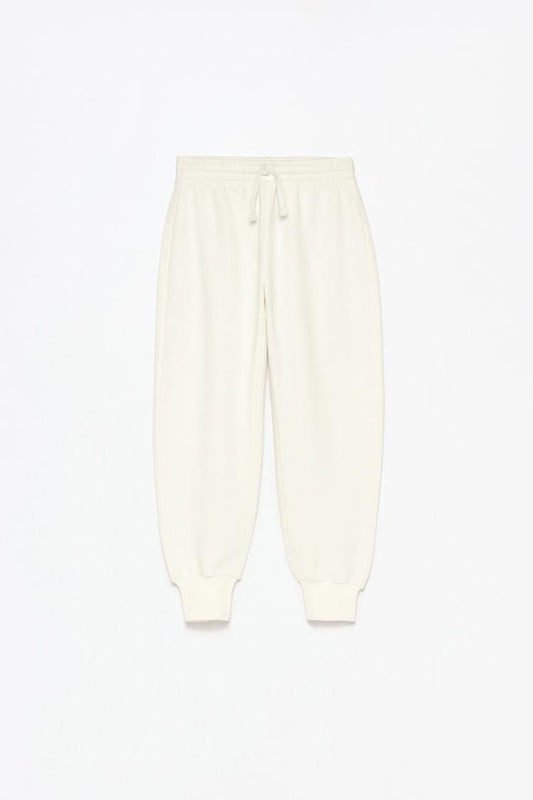 Lefties White basic Plush trousers