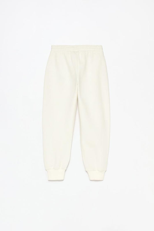 Lefties White basic Plush trousers