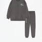 LEFTIES Plush zip-up sweatshirt and trousers co-ord (Grey)