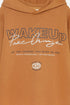 Lefties Brown Sweatshirt with slogan and hood