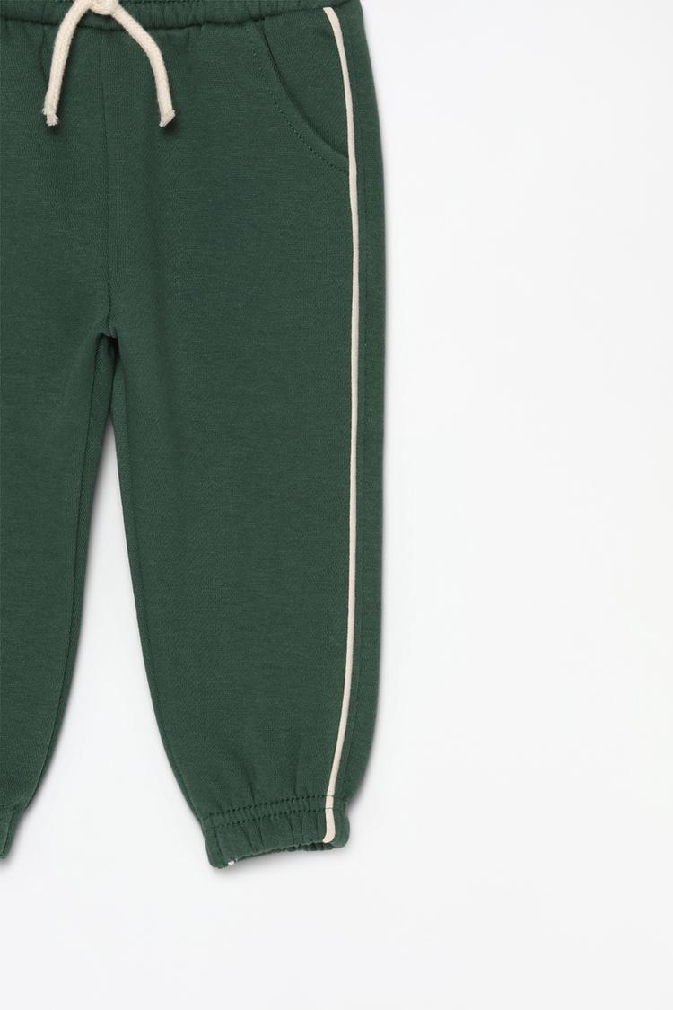 LEFTIES Plush sweatshirt with terry patch and trousers co-ord