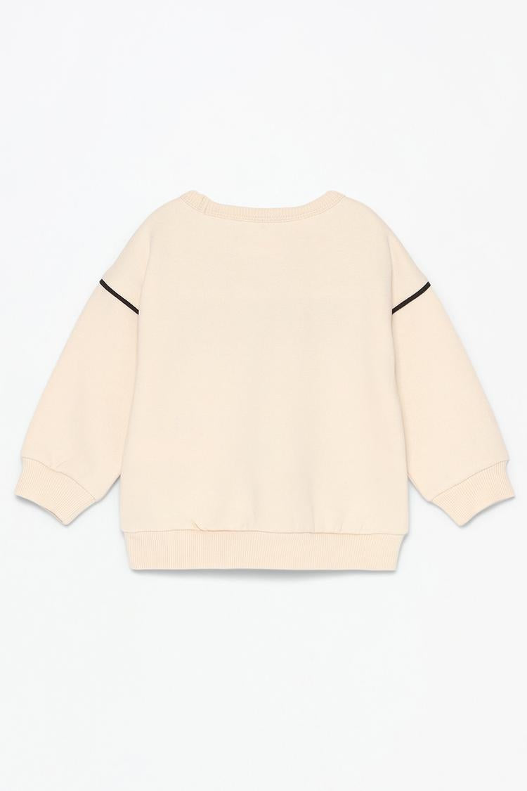 LEFTIES Plush sweatshirt with terry patch and trousers co-ord