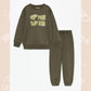 Tracksuit sweatshirt and bottoms set