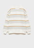 Mango Striped cotton-blend sweatshirt