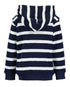 BLUE SEVEN Boys - Navy Stripe Zip Up Hoodie