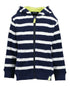 BLUE SEVEN Boys - Navy Stripe Zip Up Hoodie