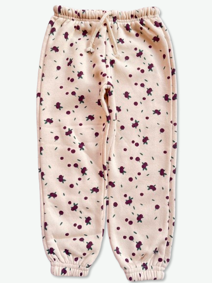 LEFTIES Floral Printed Elastic Waist Joggers