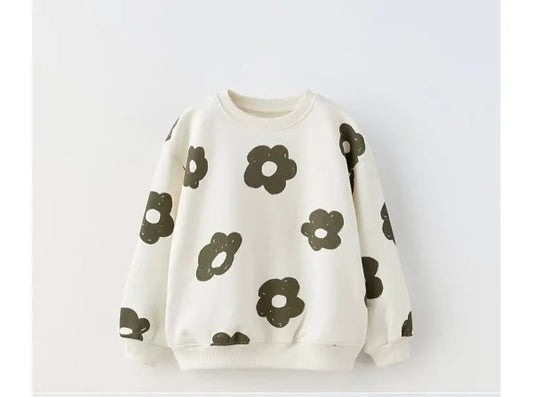 White Flowers sweatshirt