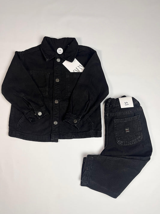 ZARA Denim Overshirt & Denim pants