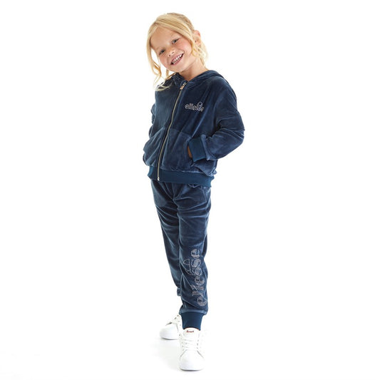 Ellesse Girls Velour Hoodie And Joggers Set Navy