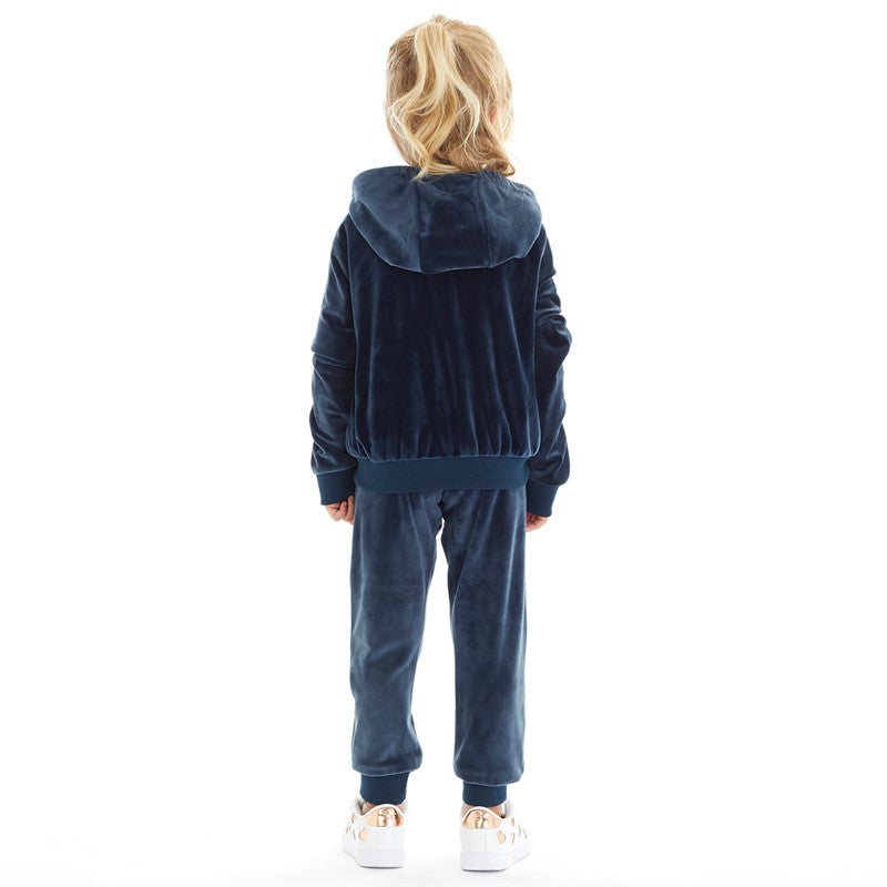 Ellesse Girls Velour Hoodie And Joggers Set Navy