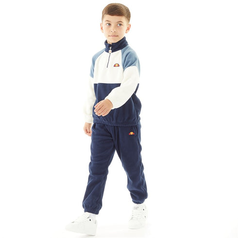 Ellesse Boys Antonio Polarfleece Jacket And Joggers Set Navy