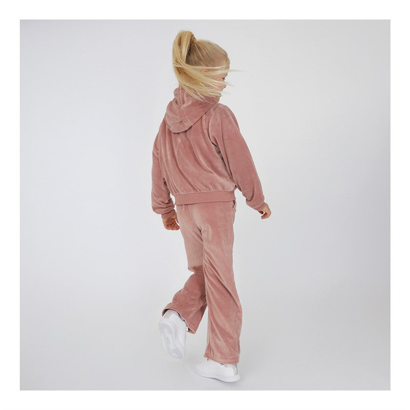 Ellesse Girls Elenor Velour Hoodie And Joggers Set Dusky Pink