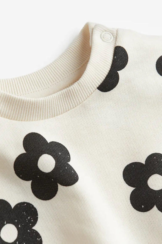 White Flowers sweatshirt