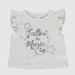 Ecru Short Sleeve Baby Girl Set