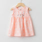 LC Waikiki Pink Crew Neck Printed Cotton Baby Girl Dress