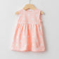 LC Waikiki Pink Crew Neck Printed Cotton Baby Girl Dress