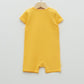 Orange Crew Neck Short Sleeve Winnie the Pooh Printed Cotton Baby Boy Jumpsuit 2-Pack