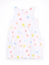 LC Waikiki Ecru Crew Neck Printed Baby Girl Dress