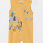 Yellow Crew Neck Baby Boy Jumpsuit