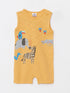 LC Waikiki Yellow Crew Neck Baby Boy Jumpsuit