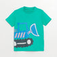 Green Crew Neck Short Sleeve Printed Baby Boy T-Shirt 2-Pack