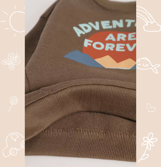 Brown Basic Sweatshirt