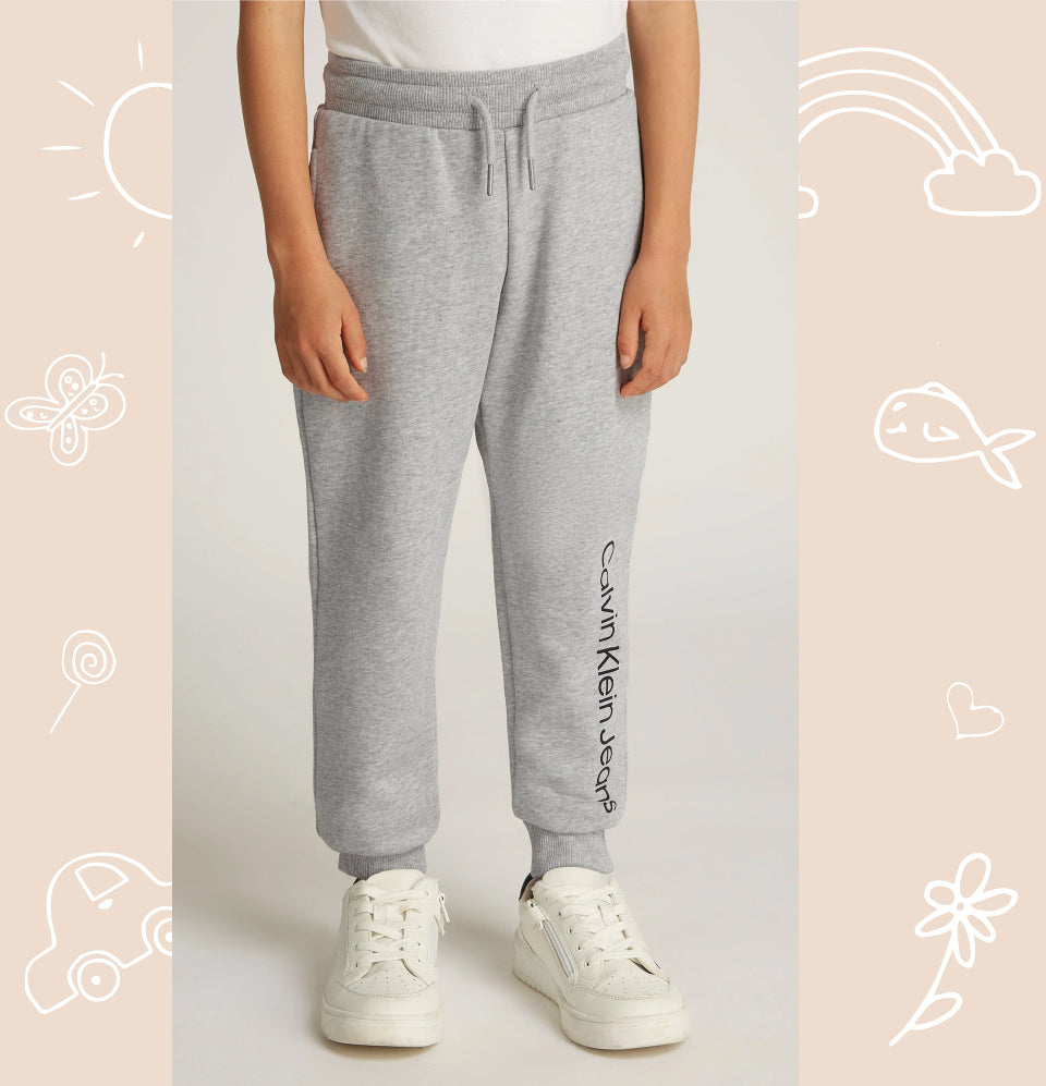 Calvin Klein Kids Logo Joggers-white