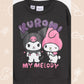 My Melody and Kuromi ©SANRIO glitter sweatshirt