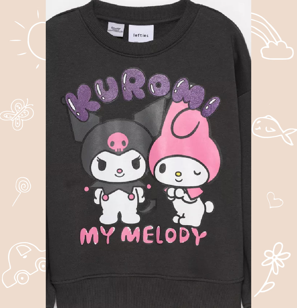 My Melody and Kuromi ©SANRIO glitter sweatshirt